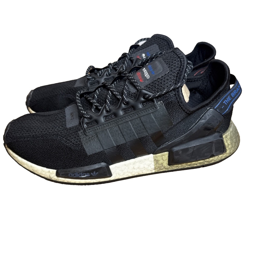 adidas Mens NMD_R1.V2 Athletic Running Shoes‎ Boost Core Black/Gold Size 11.5